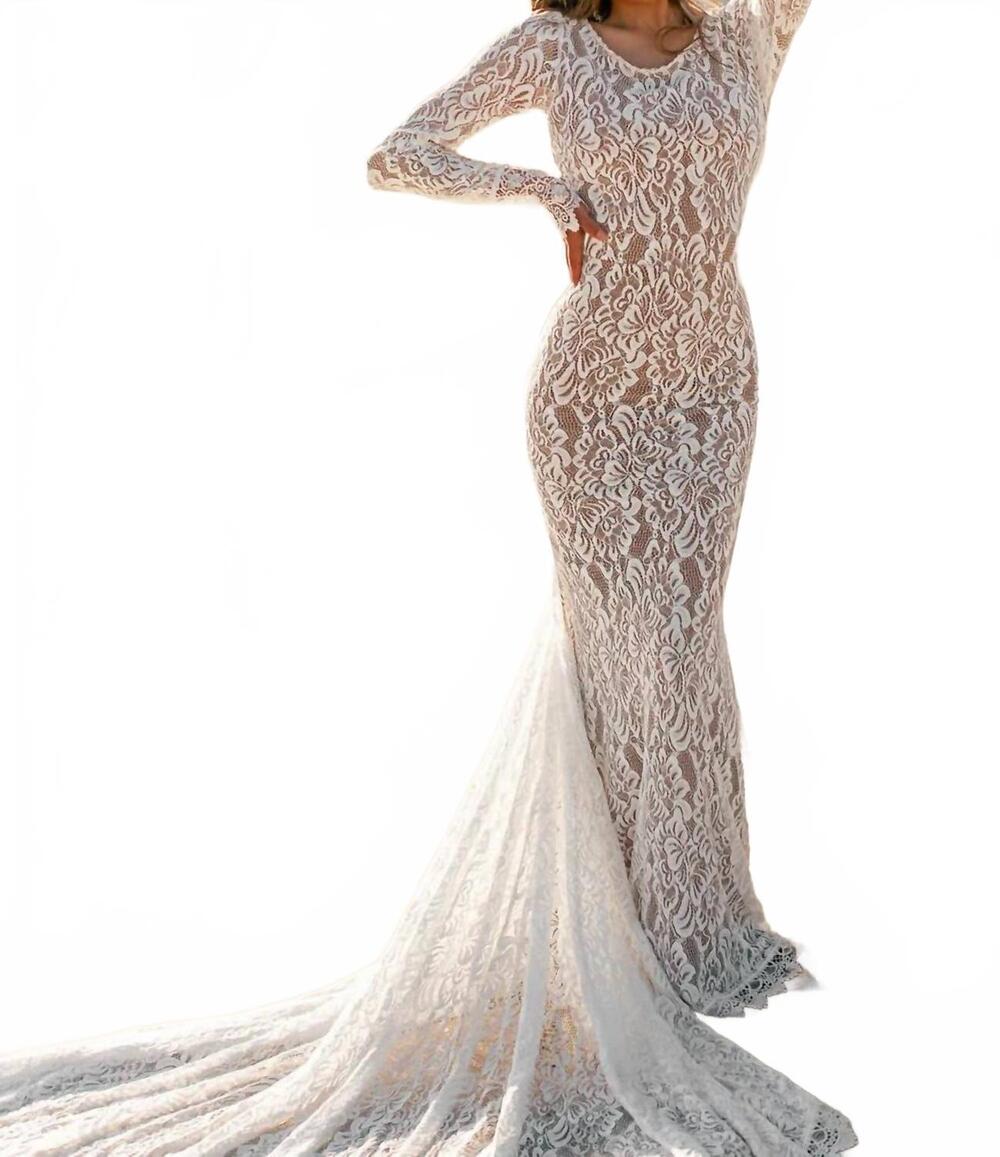 NEW JOYFOLIE yasmin bridal gown in beige